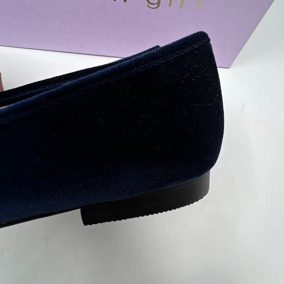 MADDEN GIRL Carmello Penny Loafers Size 7 Navy Blue Velvet Slip-On Flats Preppy - Picture 10 of 11